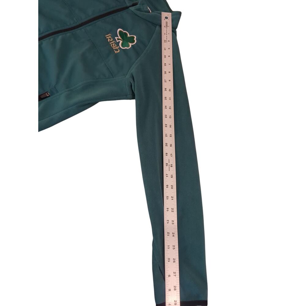 Fighting Irish Fleece Blend Jacket Women XS Kelly Green Full Zip - Picture 5 of 7